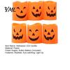 Battery Operated Halloween Decorations 6 Pcs Flameless Tea Lights, Orange Flickering Electric Fake Creative Gift for Candles, Spooky Pumpkin