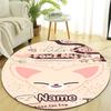 Personalized K-Kpop Team Round Chair Office Rug - Perfect for Mat, Office Chair & More - Ideal Gift for Birthdays and Holidays