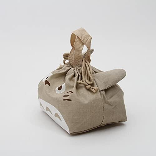 Skater Kid's Lunch Bag Totoro Ghibli Die-Cut Drawstring Pouch KB7D-A