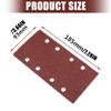 Multipurpose 185x93mm Flocking Sandpaper Sheets 8 Hole Design Anti Static Abrasives For DIYer Projects Smooth Finishing