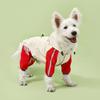 Hiphoppet BSCI 2025 Hot Selling Waterproof Reflective Dog Raincoat Warm Windproof Elastic 4-Leg Hooded Pet Coat for Small Dogs