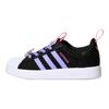 Adidas Originals Superstar 360 Comfortable Fit Low Top Kids Skate Shoes Kids sneaker Black Light-Purple KH5692