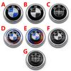 DSJW3 1Pcs 3D ABS Chrome Black Rear Trunk Badge Emblem With Base For BMW Blue and White Logo X5 E70 F15 X4 F26 X6 E71 F16 X3 F25