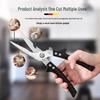 Stainless Steel Multifunctional Kitchen Scissors for Poultry, Fish Scales, and Bottle Opening
