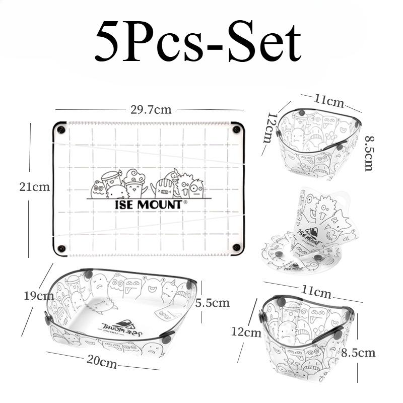 Ultralight Portable Foldable Camping Tableware Foldable Bowl Dinner Plate Coffee Filter Funnel Cup Travel Chopping Tableware
