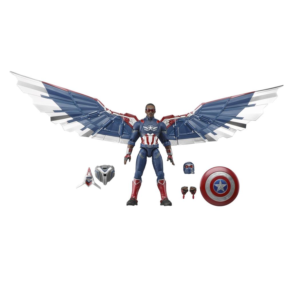 Hasbro Marvel Legends Series Captain America: Brave New World Collectible 6-inch (15cm) Deluxe Action Figure G0158, Authentic