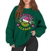 Women's Casual Fashion Long Sleeve Christmas Printed Round Neck Sweatshirt Top