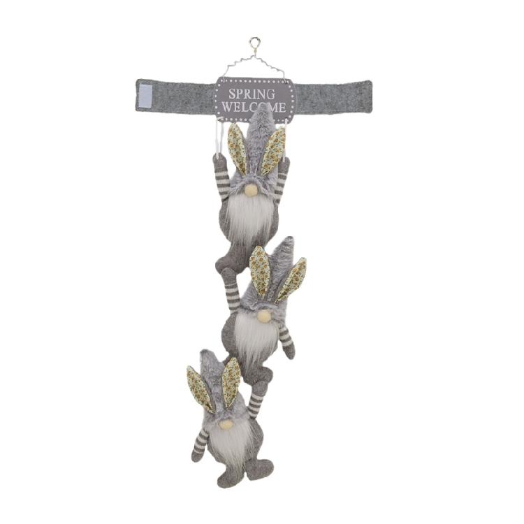 

Easter Bunnies Welcome Sign Door Decoration Decorative Curtain Tiebacks Rabbit Curtain Holdbacks for Home Office Decors