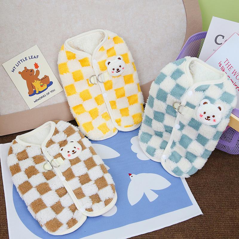 Soft Fleece Dog Jacket Vest Winter Dog Clothes for Small Dogs Cats Warm Coat Chihuahua Clothing French Bulldog Pug Pet Costume
