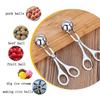 RVS Gehaktbal Klem Pil Rond Rijstbal Maker Clip Tang met Grip Varkensvlees Rundvlees Vlees Keuken Kookgereedschap DIY Gadget