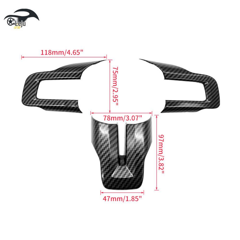 Kohlefaser-Lenkradverkleidung für 2015-2023 Ford Mustang