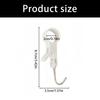 4PCS Plastic S Hooks With Rotating Design for Multipurpose Storage Space Saving Hanging Solution for Cabinets Shelves