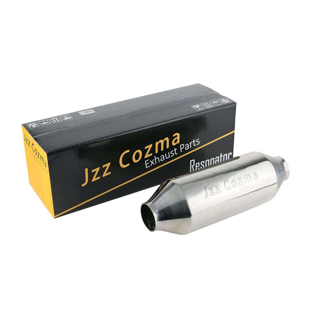 2'' 2.5'' Exhaust Resonator Mufflers Stainless Steel Car Straight Muffler Exhaust Pipe Chrome Silver