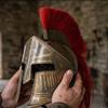 Spartan Helmet Handmade Steel Armor Ancient Greek Warrior Cosplay LARP Wearable Helmet
