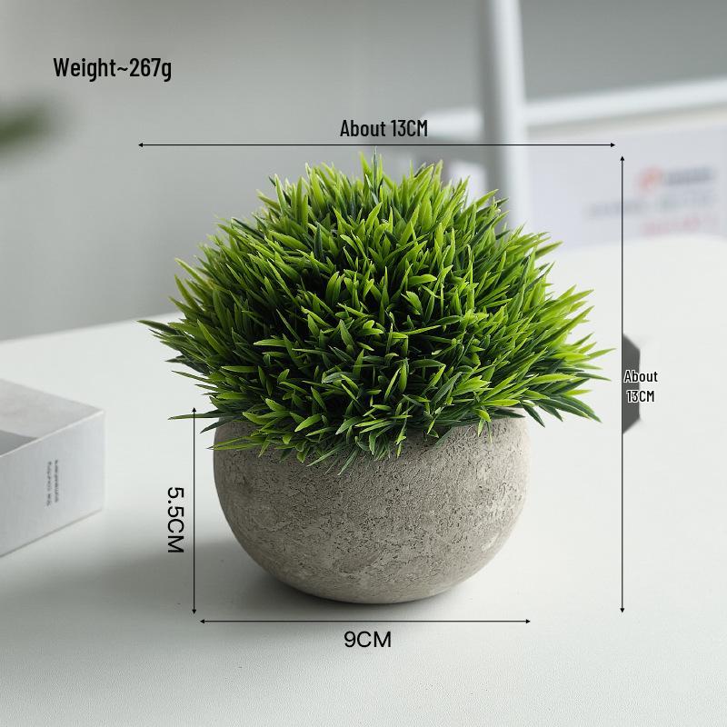 Artificial Potted Bonsai - Indoor Green Decor Flowers & Plants