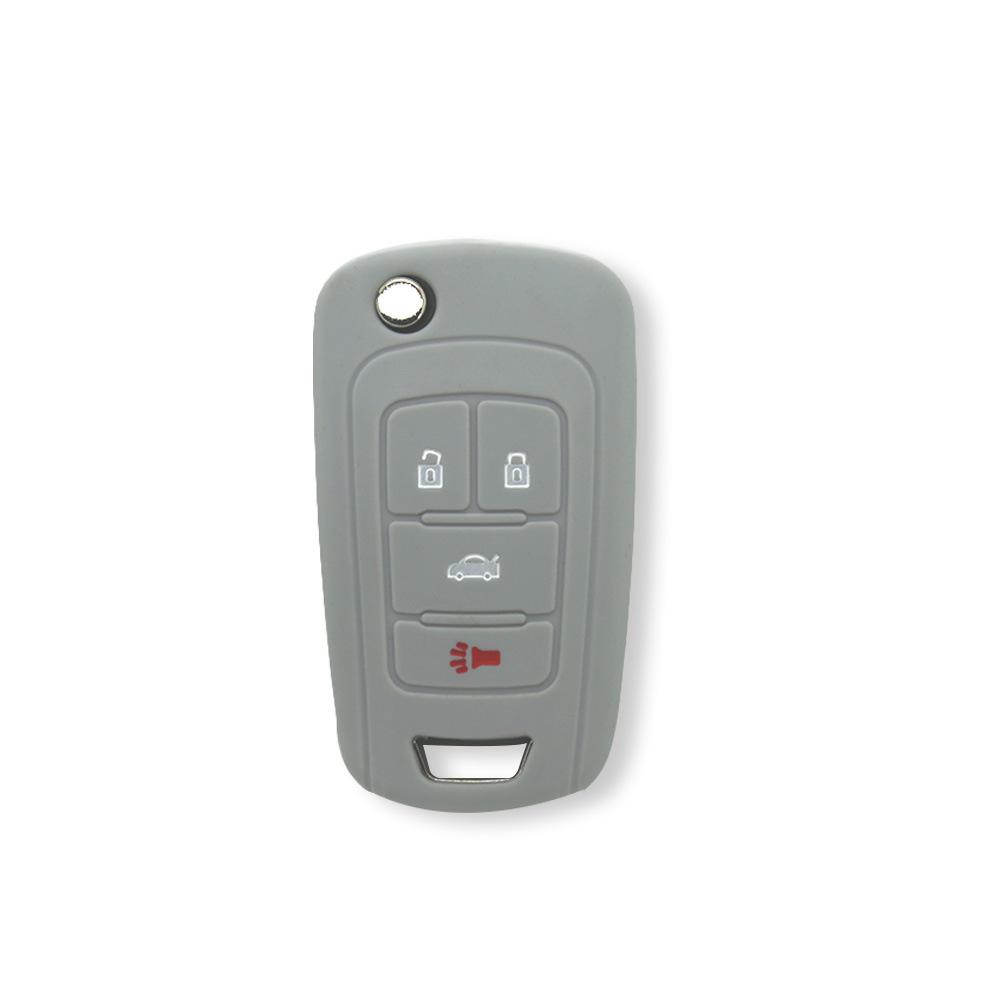 For Buick 4-button Old LaCrosse Silicone Key Cover Soft Rubber Key Bag Car Remote Control Anti-theft Device Protective Cover