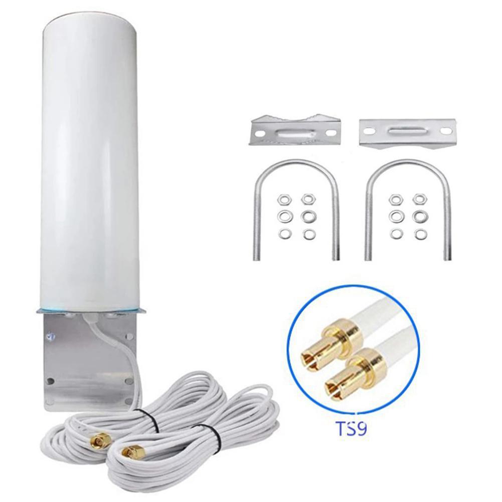 אנטנת 4G חיצונית: מגבר אותות עמיד למים רב-כיווני עם ממשק SMA כפול לפס מלא 3G, LTE ו-WiFi