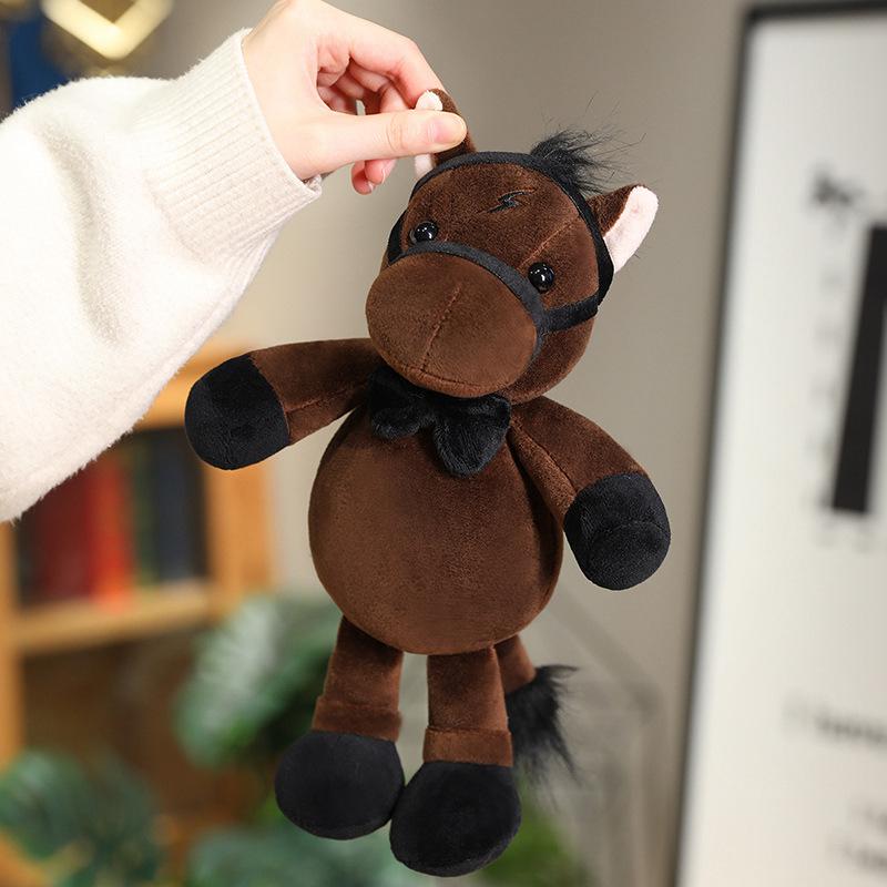 Cartoon Cute Five-color Horse Doll Plush Toy Cute Pony Doll Children's Pillow Doll Holiday Gift