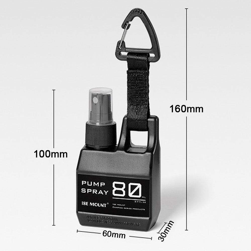

Outdoor Camping Hiking 80ml Sprayer Bottle Travel Portable Spraying Bottle Small Bottle HookUp Press Type Spraying Bottle чёрный