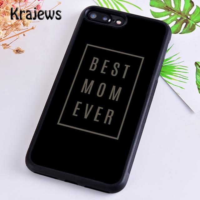 Krajews Best Mom ever In The World Phone Case Cover For iPhone 17 Air 16 15 14 plus 11 12 13 pro max coque Fundas