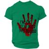 Men's Casual Short Sleeve Halloween Print T-Shirt - Lightweight Breathable Round Neck Top