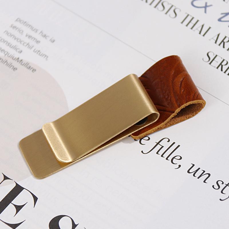 Brass Clip & Pen Holder for Laptops and Planners