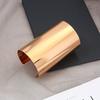 DIEZI  Exaggerate Hip Hop Wide Cuff Bangles For Women Men Fashion Vintage Gold Silver Color Bracelet Bangle Pulseras Jewelry