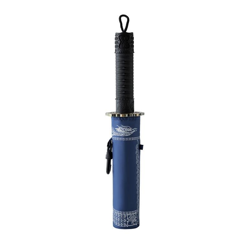 Fully Automatic Katana Handle Umbrella Gentleman Personality High-quality High-density Umbrella Cloth Folding Umbrella