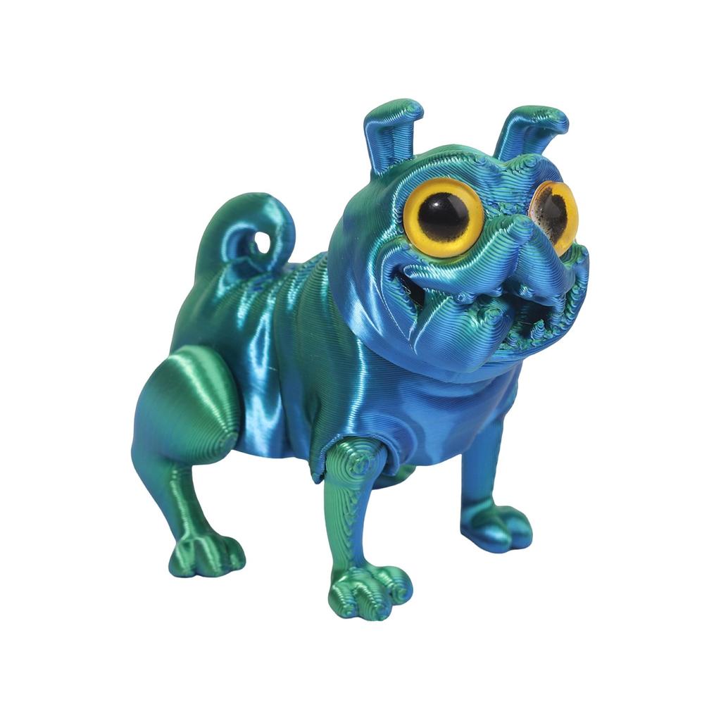 3D Printed Multi-color Puppy Crafts Ornaments Gifts Creative Hand-made Animal Joint Activity Model