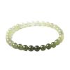 Natural Gradient Color Qingshui Hotan Jade Bracelet for Women, High Ice Quality Green-white Jade Beads, Loose Beads, Accessory Beads, Bracelet