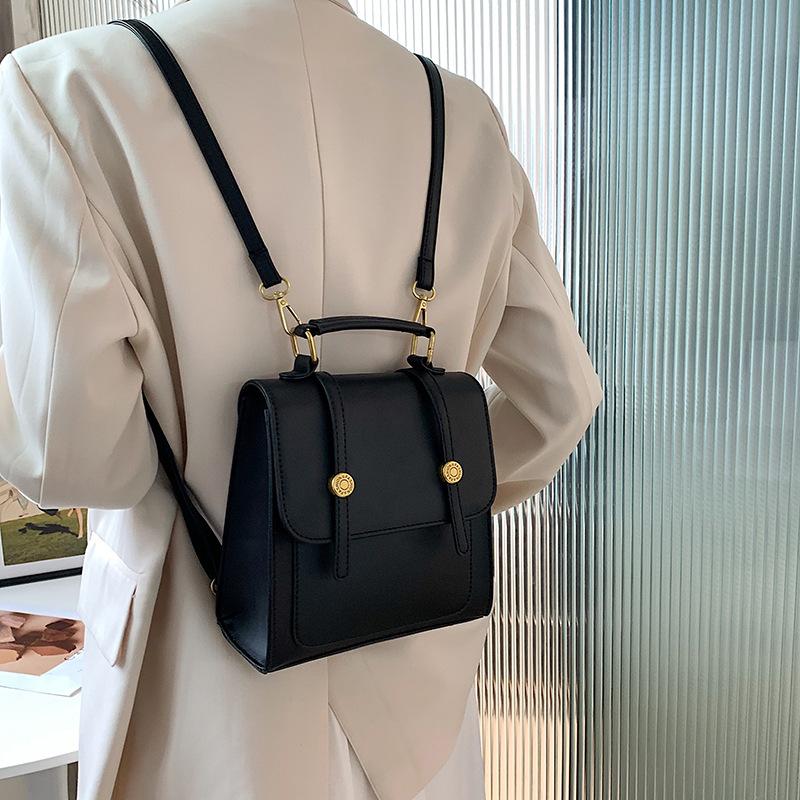 Direct Batch of New Women's Bags Fashion Casual Shoulder Messenger Bag Simple Portable College Style Large Capacity Backpack