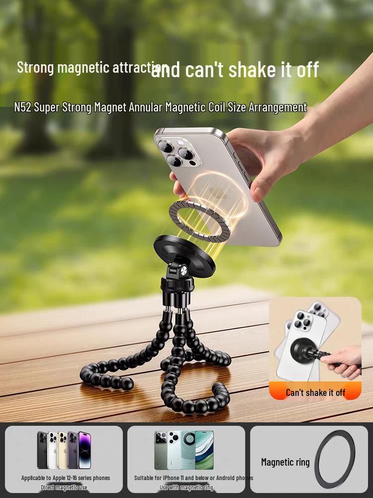 Kompaktní Všestranný Stativ Chobotnice a Držák na Mobilní Telefon