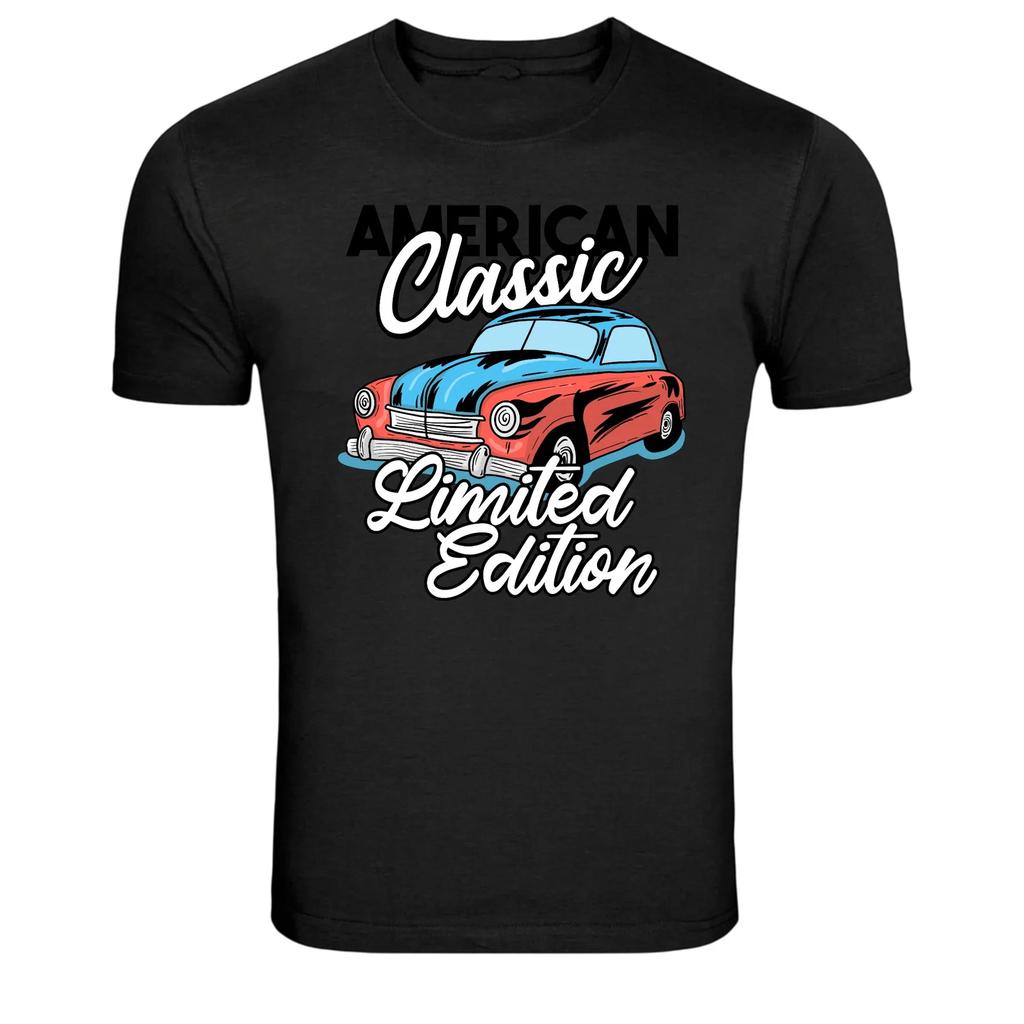 American Classic Car Vintage Graphic T-Shirt Limited Edition Retro Tee