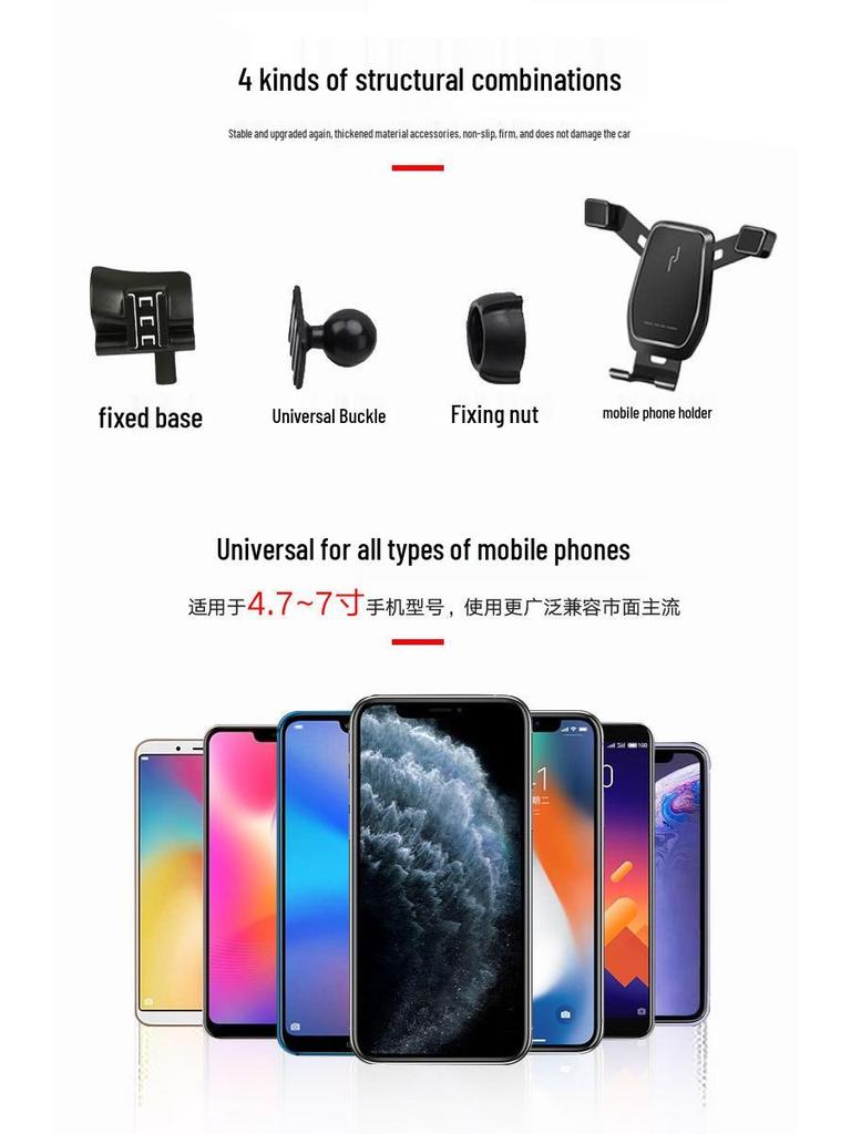 Compatible with 21 Sihao A5/EA50 models, this car phone holder offers wireless charging and navigation support.
