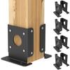 2pcs Easy Installation Post Base Brackets Adjustable Design Wood Fence Post  Wood Fence