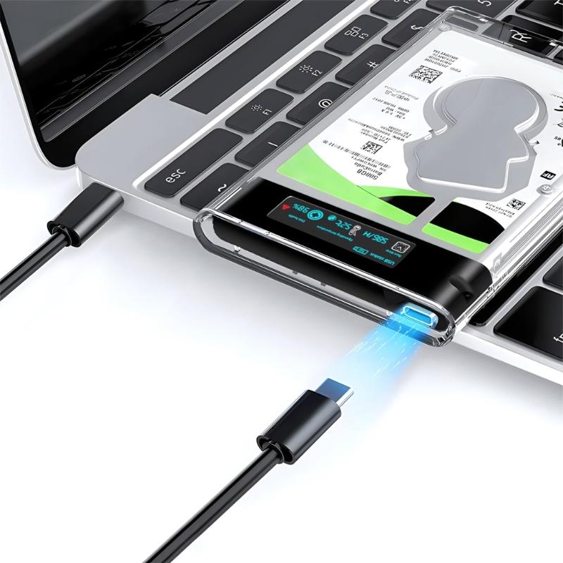 USB3.0 to SATA Hard Drive Enclosure Transparently Case For Hard Drive 2.5inch SSD Enclosure Case