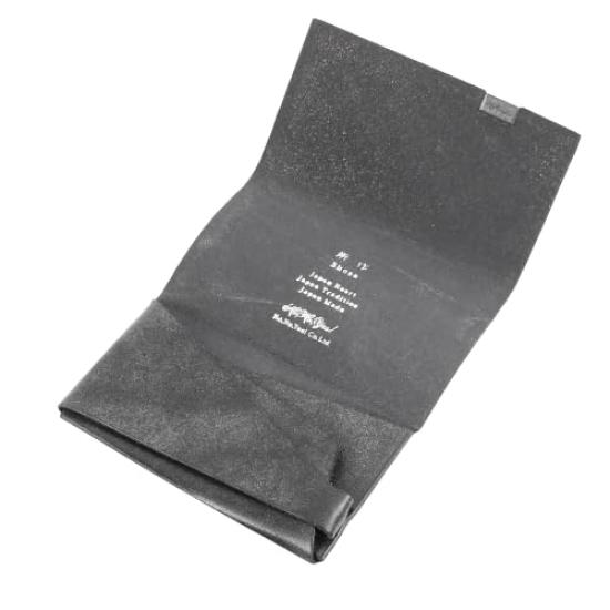 Shosa Business Card Holder Card Case CARD CASE Cowhide Thin Large Capacity Bridle Black [Design] Men's Women's Sho-ca1c (Bridle)