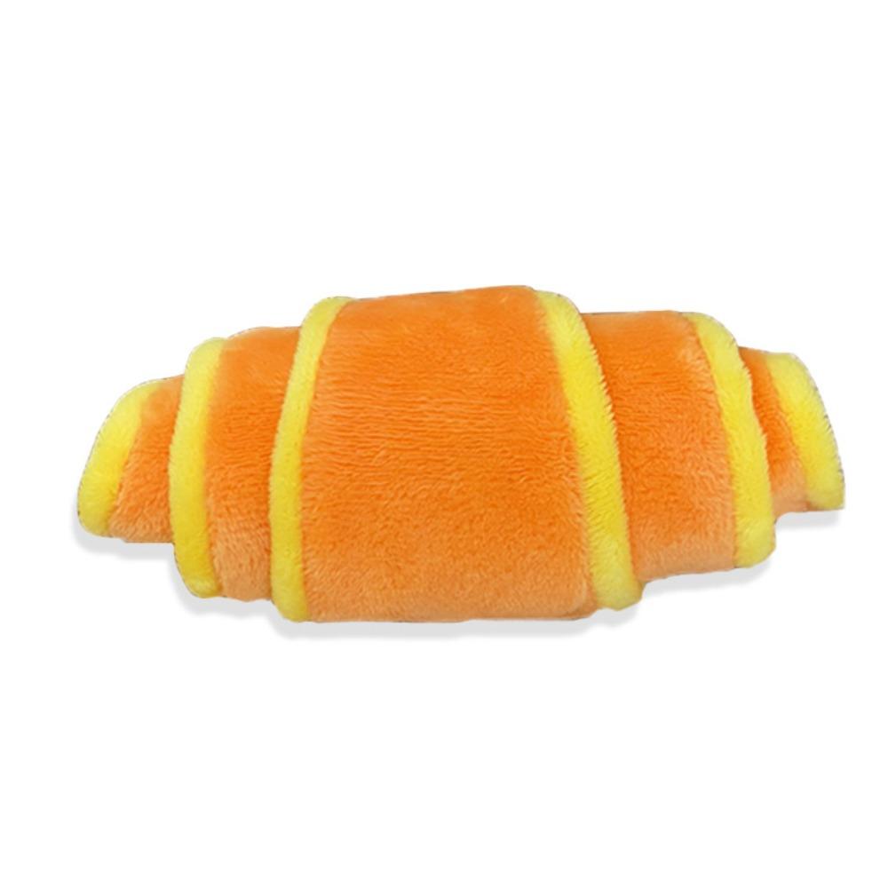 

Plush Plush Croissant Dog Toy Bite Resistant Puppy Puzzle Toy Dog Treat Dispenser Dog/Puppy 1PC