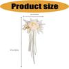 Ceremony Vehicle Handle Flower Ornament with Rose and Suction Cup for Wedding Car Styling and Photo Use