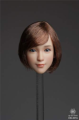 

[TOYBARJAPAN] 1/6 Scale Action Figure Head, QI AN TOYS DR-007A, Asian Beauty, Junior High School Girl (Body and Outfit Not Included)