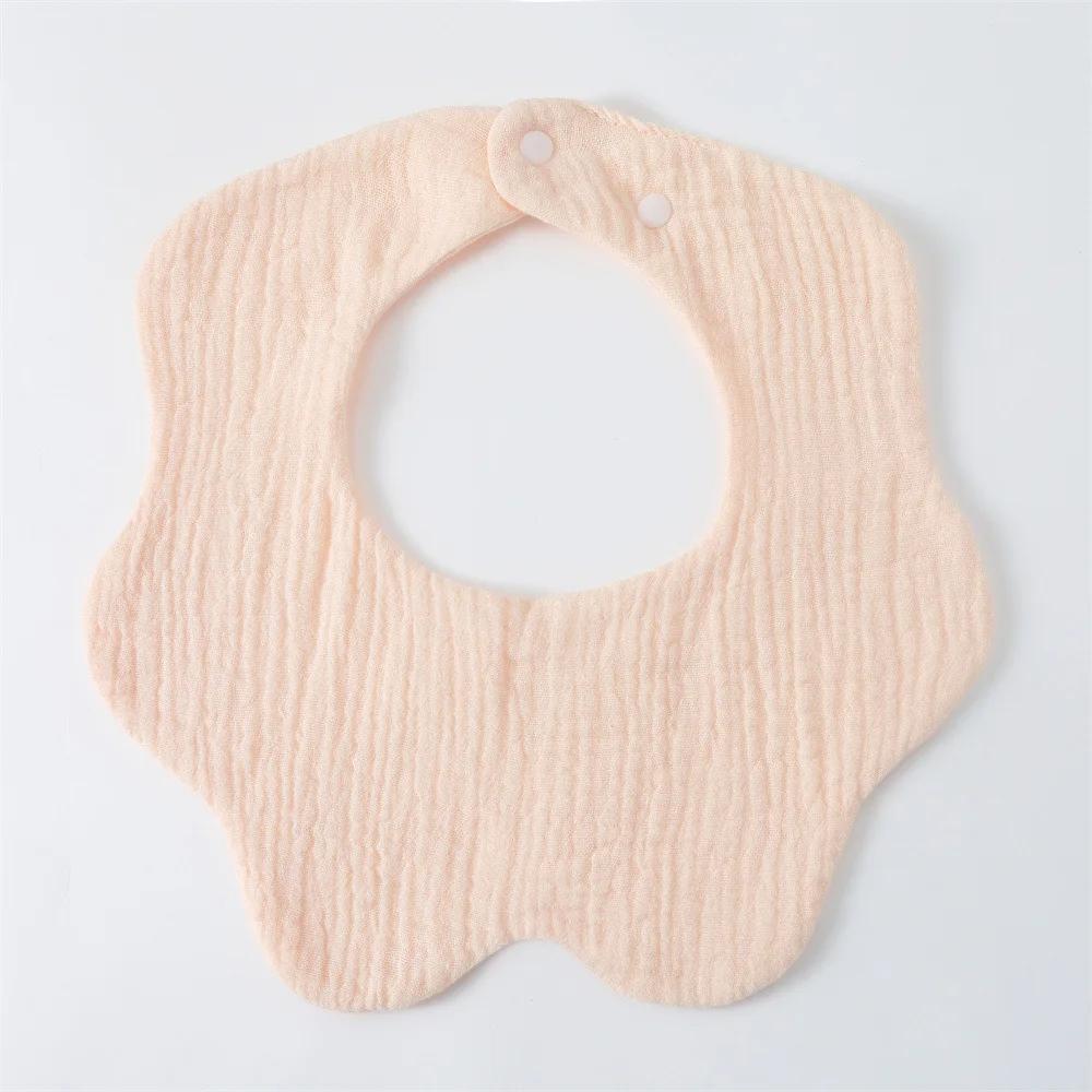 6 Lagen Baumwolle Baby Lätzchen Mullblume Baby Fütterungslätzchen Verdicktes Säugling Speicheltuch Weiches Spucktuch für Neugeborene Kinder Lätzchen