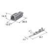 2pc 6098-0240 2-Pin 2.2mm Male Pre-Wired Adapter W/ 6" Pigtails For Acura Honda