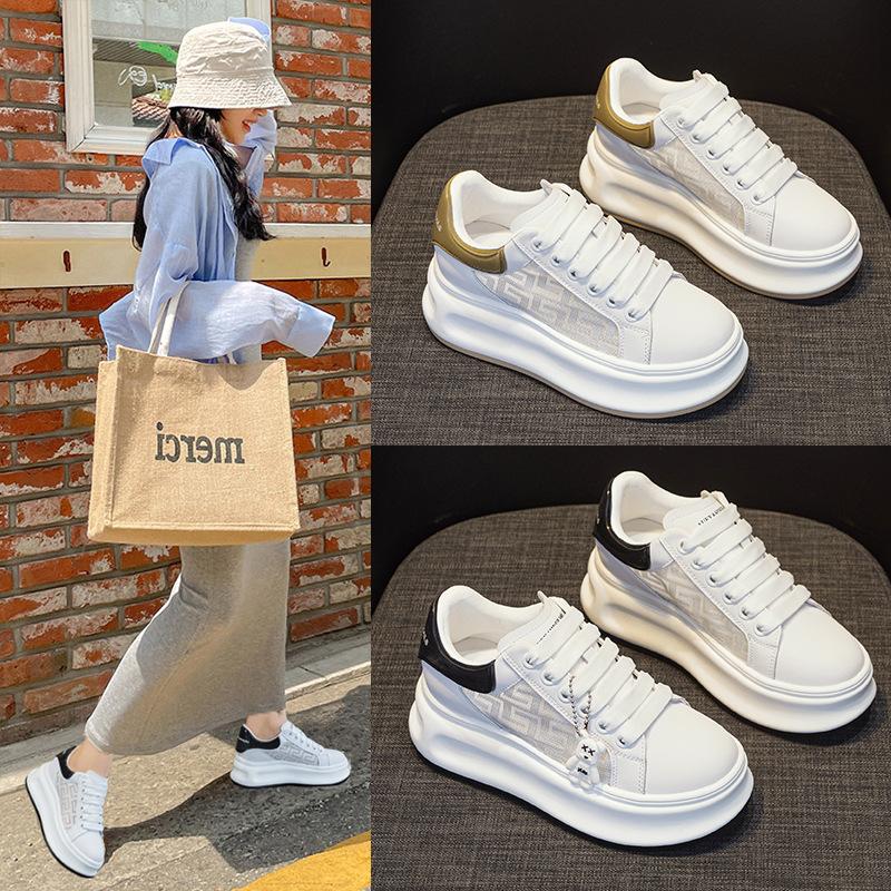 New thick-soled inner height increase student little white shoes dad shoes sports casual fashion versatile women's shoes