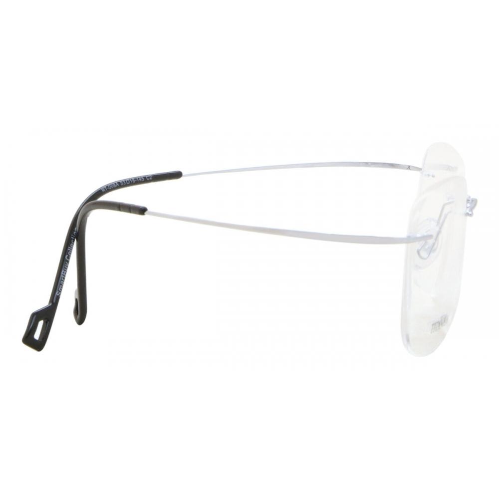 Rimless Rectangle Shiny Silver SmaRtbuy Collection Harlo Rt 008a C2 Fashion Unisex Eyeglasses
