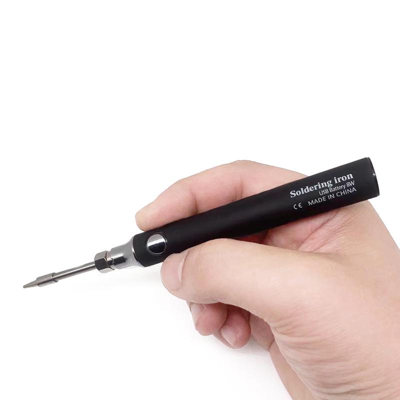 USB Rechargeable Cordless Mini Soldering Iron - 8W Portable Electric Welding Pen & Hot Stamping Tool