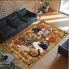 Animals Theme Crystal Velvet Floor Rug Personalized Custom Name Text Warm Carpet Home Decoration