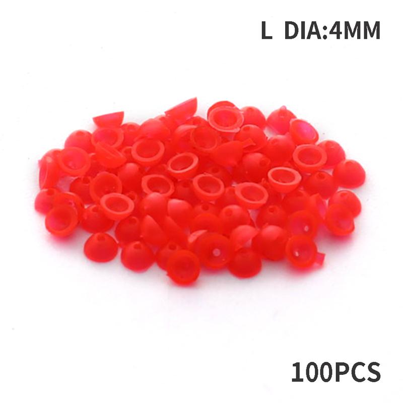 100pcs Half Round Stopper Beads For Sea Fishing Floating Tackle Accessories Tools