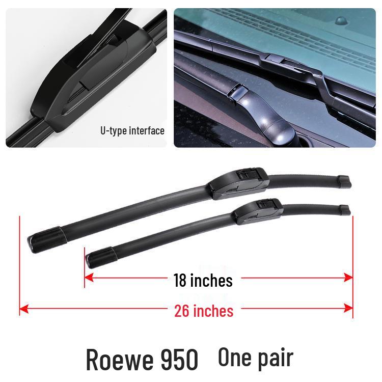 Roewe 950 Bone-Free Wiper Blade for 17-18 Models - Car Accessories Rubber Strip