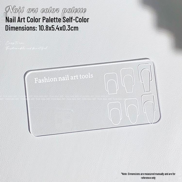 

Reusable Transparent Nail Art Palette for Beginners - Hand-Painted, Blooming, and Drawing Flowers