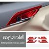 Car Accessories for Toyota Camry 2018 2019 2020 2021 2022 Inner Door Handle Decoration Cover Interior Door Bowl Frame Trim Sticker ( Red 4PCS,